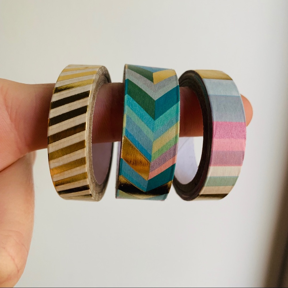 Gift Set 2 Geometric Notebooks + Notepad + Washi - Picture 6 of 8